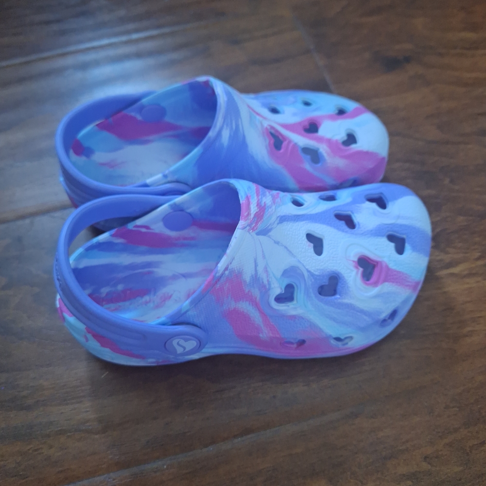 Skechers Purple and Pink Sandals with Vibrant Design